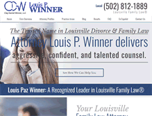 Tablet Screenshot of louisvillefamilylaw.com